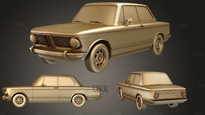 BMW 2002 1968 stl model for CNC